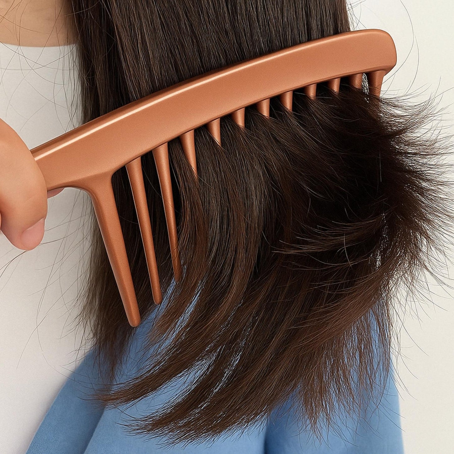 Peigne satiné élégant démêlage doux sans casse