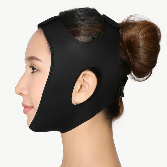 Masque lifting visage raffermissement contour défini porté